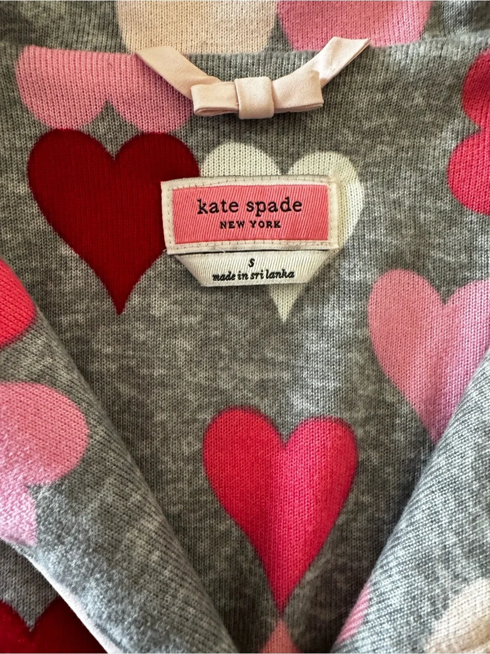 Kate Spade New York Multicolor Heart Print 2-Piece Pajama Set | Size Small